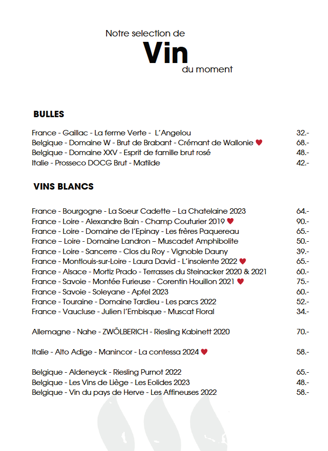 Choix de nos vins en bio, biodynamie et/ou nature